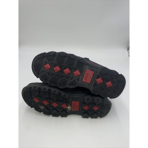 Polo Ralph Lauren Men’s Heworth Black Leather Boots‎ Size 14 D Combat Boots main image 6